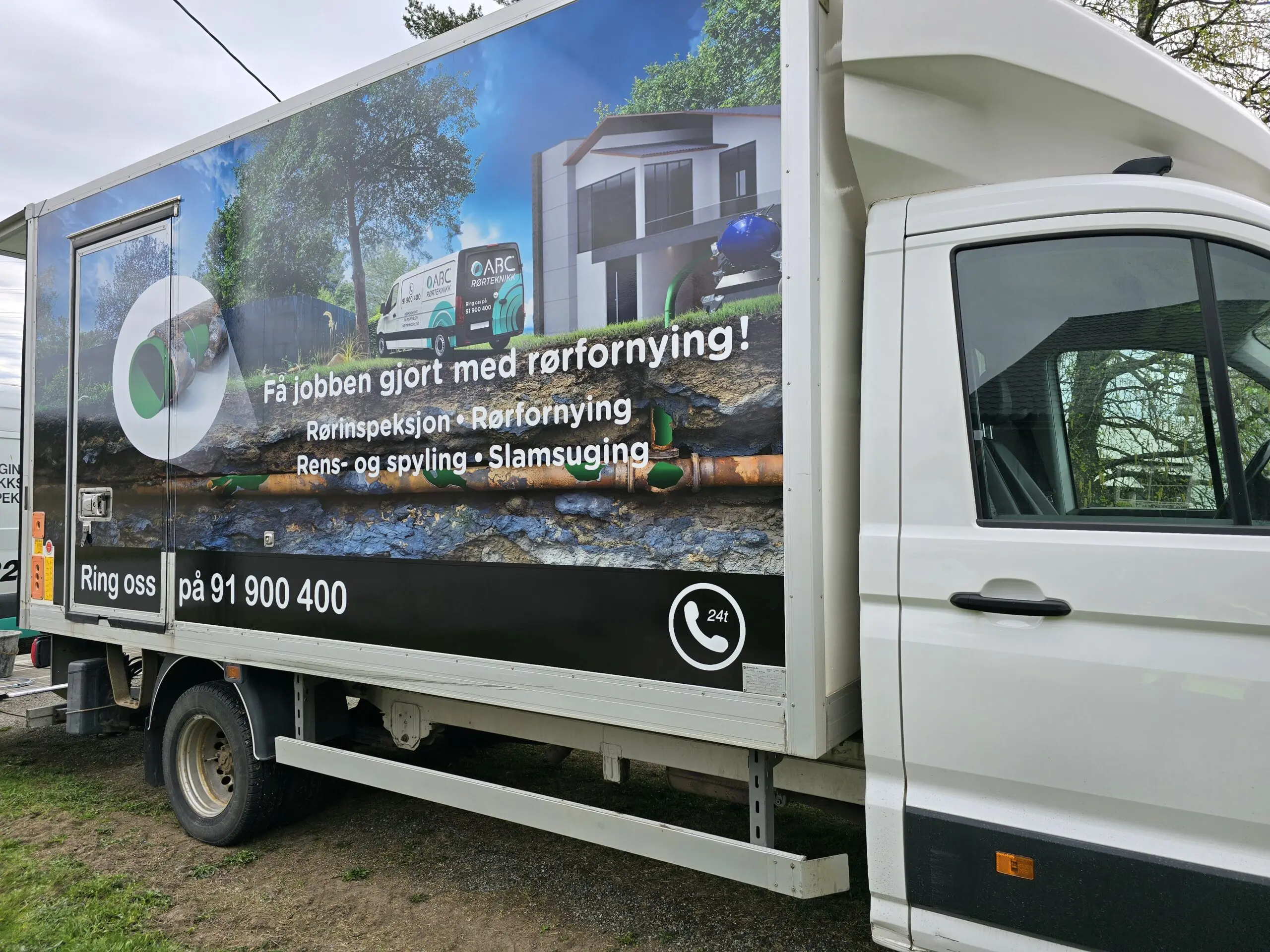 bildet viser profilert bil fra abc rørteknikk